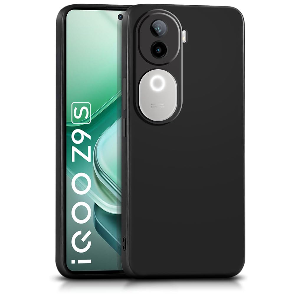 WOW IMAGINE Back Cover for iQOO Z9s 5G | Vivo V40e 5G | Ultra Slim Soft Rubberised Case | Inner Velvet Fabric Lining | Matte Silicone Flexible Mobile Case | Camera Protection - Black (B0DH2P6GQK) Amazon Price History, Amazon Price Tracker