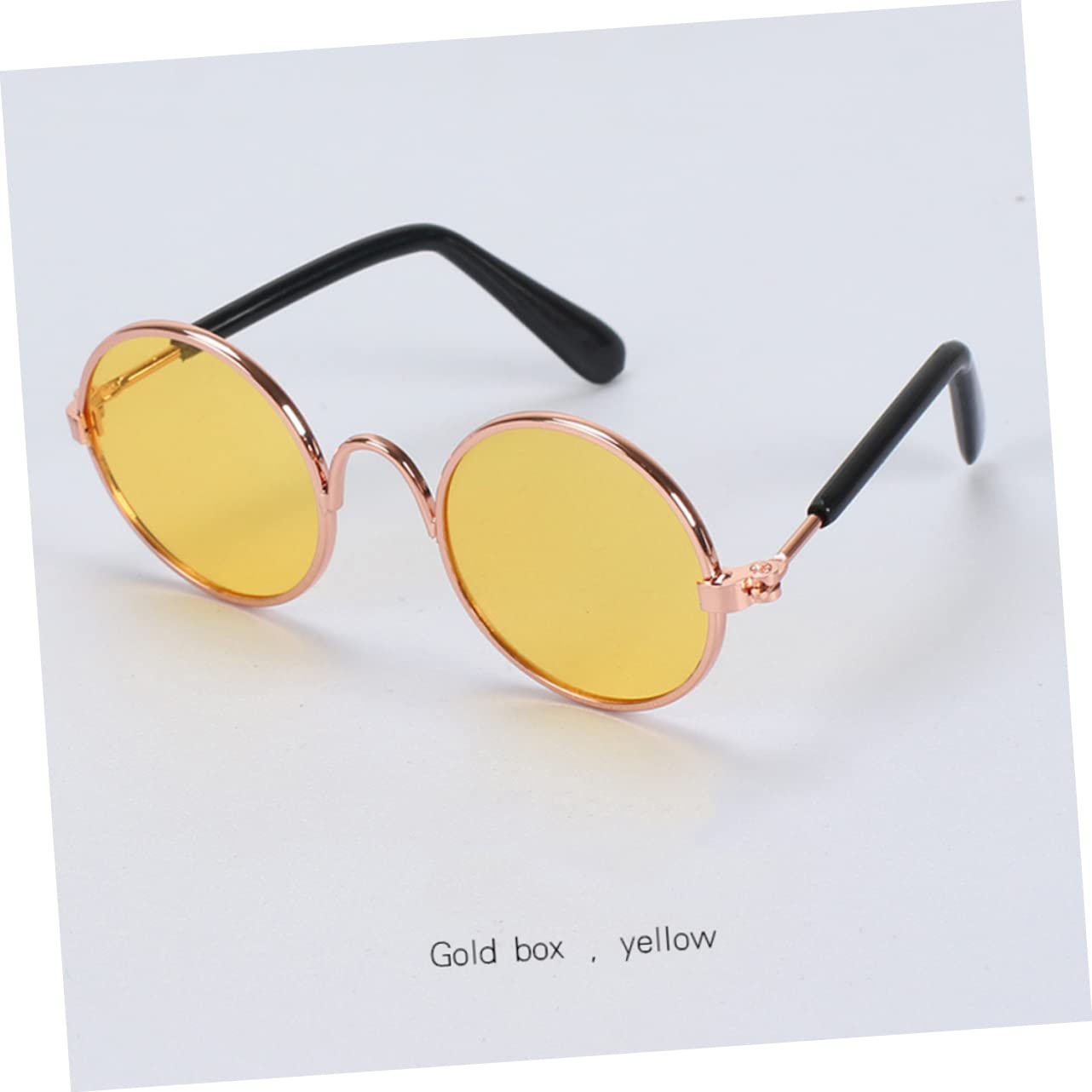 Toddmomy Funny Cat Glasses 6pcs Cat Eye Sunglasses Dog Goggles Uv Protection Lightweight Pet Glasses for Party