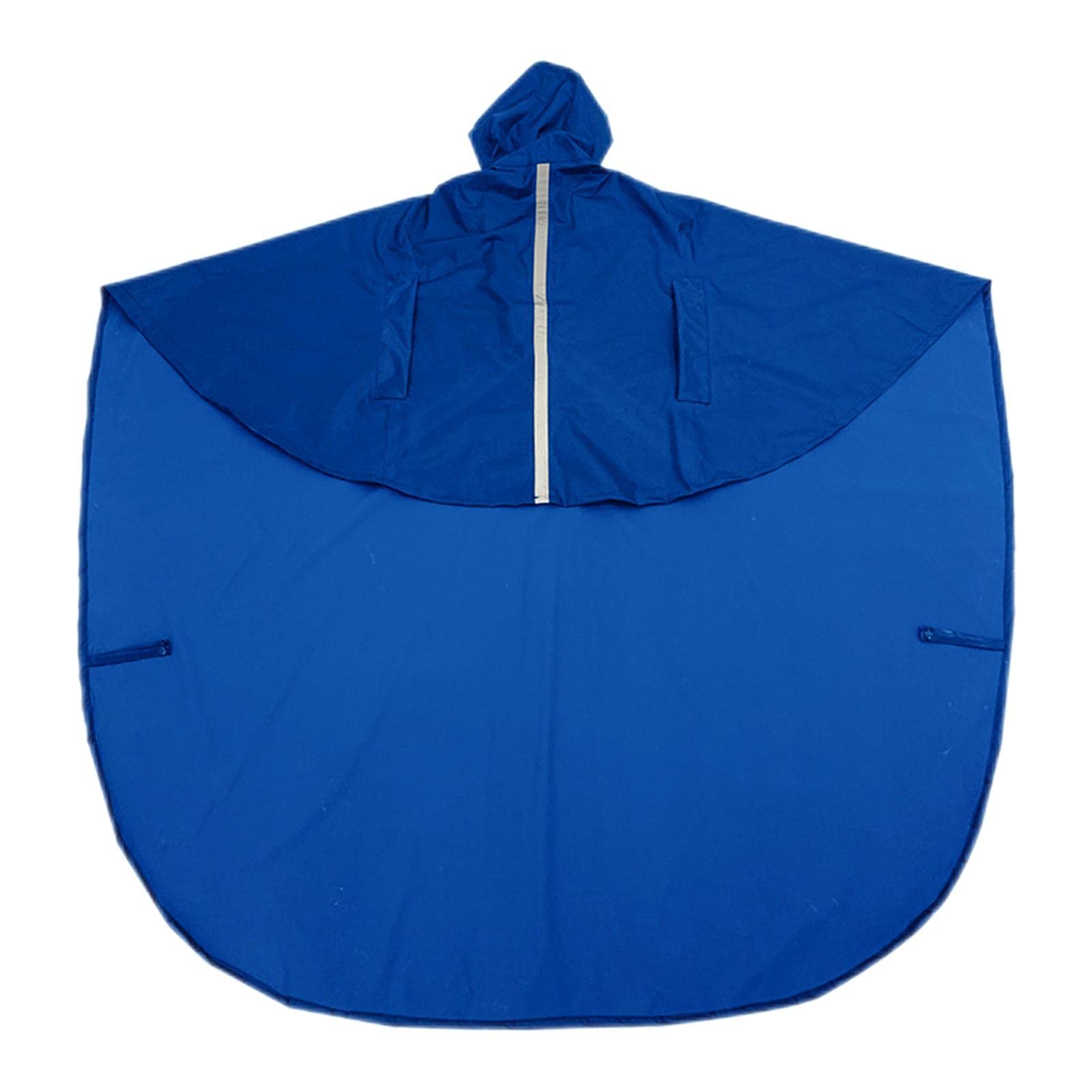 F Fityle Funda Impermeable Tipo Poncho para Silla de Ruedas, Transpirable, de Poliéster Resistente a Desgarros, con Capucha hasta La, para Adultos Y Ad, Azul