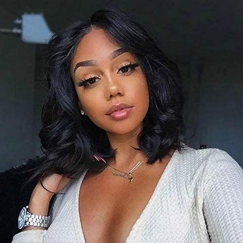 Beafay Lace Front Wigs Body Wave Brazilian Virgin Human Hair Wigs For Black Women T Shape Middle Part 150% Density Body Wave Wig Pre Plucked With Baby Hair Natural Color(10 Inch, T-Part Wig) #TOP24