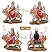 alikiki Hindu Goddess Durga Statue Big - 8.5” Indian God Durga MATA Idol on Tiger Statue India Murti Home Office Temple Mandir Altar Pooja Item Diwali Gift for Indian People Deepavali Puja Decoration