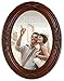 Burnes of Boston 604480 Richmond Oval Collage, 8-Inch by 10-Inch, Walnut