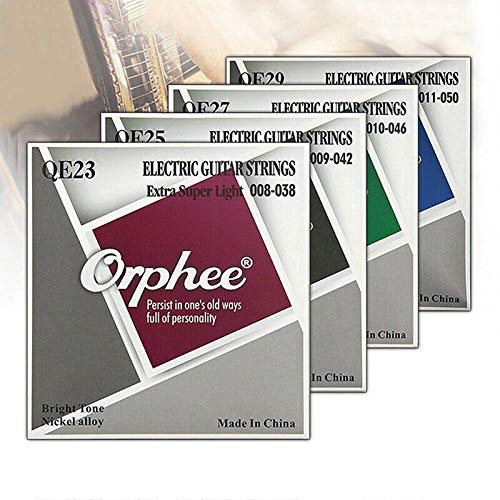 ELECTROPRIME 5X(Orphee Professional Guitar Strings Hexagon Alloy Electric Guitar Strings V1E5