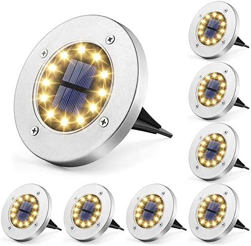 Lumière Solaire Extérieure Lot 8 Spots Solaires Sol - LED