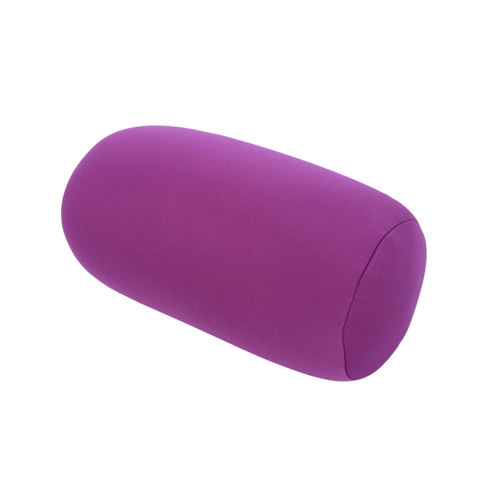 NCONCO Portable Micro Mini Pillow Micro Mini Microbead Back Cushion Roll Decorative Cushion Travel Home Sleep Neck Support Comfortable (Purple)