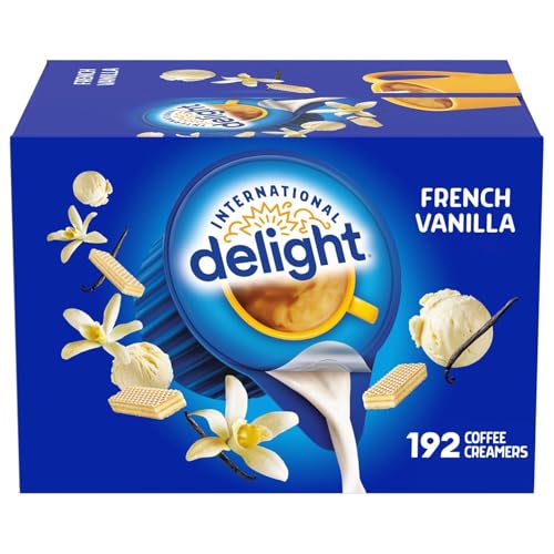 French Vanilla Coffee Creamer Singles, 192 Creamer Singles Included Great for Offices, Restaurants, Coffee, Bar, Gift and Homes.