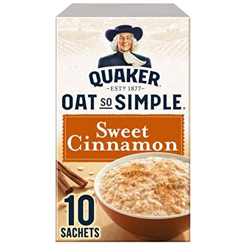 Quaker Oat So Simple Sweet Cinnamon 10 x 33g - Vollkorn Haferflocken mit Zimt Cover