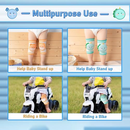 Nevesono 2 Pairs Baby Knee Pads For Crawling thumb #3