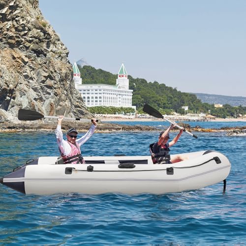 MADOG 1-4 Person Inflatable Boat(Oars Included), Inflatable Raft for Water Sports, Quick Inflation & Deflation, 790lb Weight Capacity - Image 3