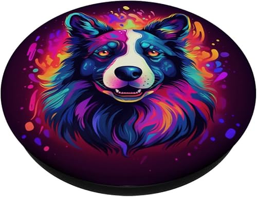 Miniatura 2 de PopSockets PopGrip estándar para perros Border Collie