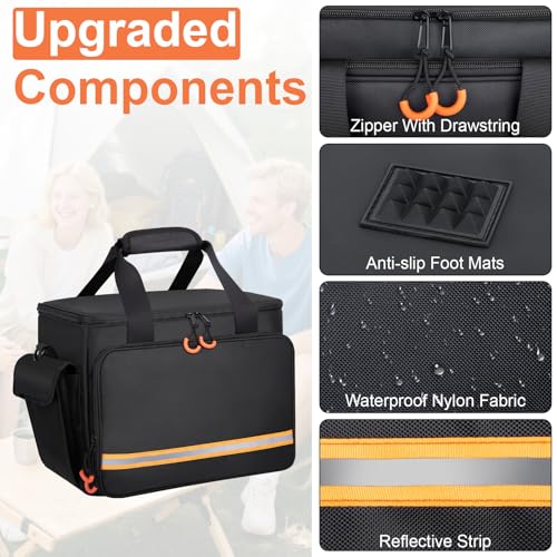 Portable Station Bag Compatible with Jackery Explorer 1000 V2/1000,with Plenty of Room for Accessories, Waterproof and Non-slip Bottom, and Abrasion-resistant Nylon Fabric