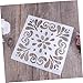 FUNOMOCYA DIY Baking Tool 4pcs Spray Templates Retro Totem Reusable Stencils Flower Stencil Cake Decor Painting Board Easy to Use Clean