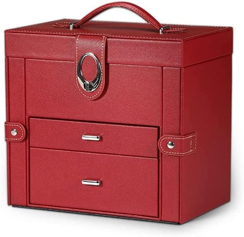 TOEWOE Jewelry Box for Women Girls, Jewelry Organizer Box, Travel Jewelry Case, PU Leather Jewelry Box Organizer