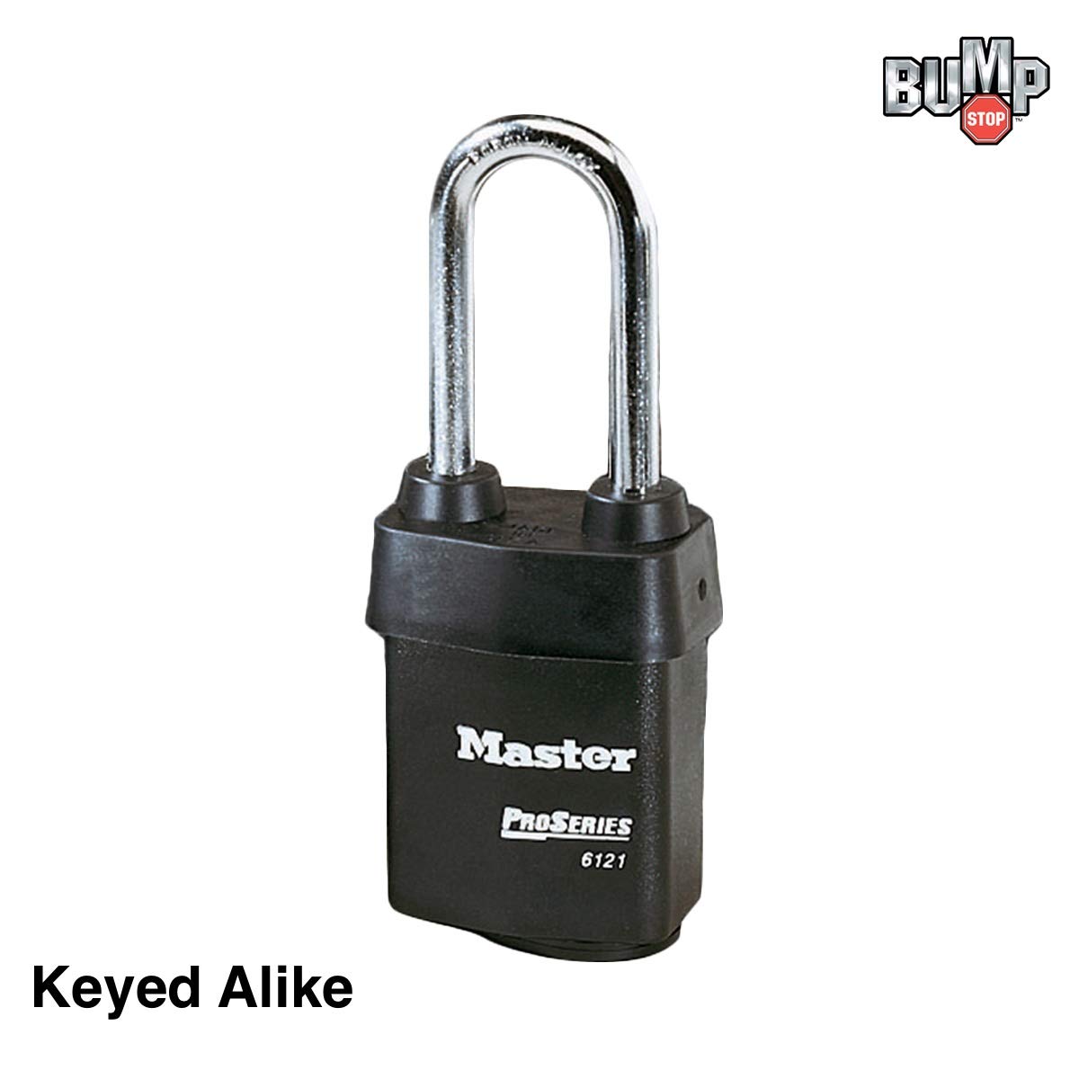 Master Lock - Un (1) candado de alta seguridad serie Pro 6121NKALJ con tecnología BumpStop