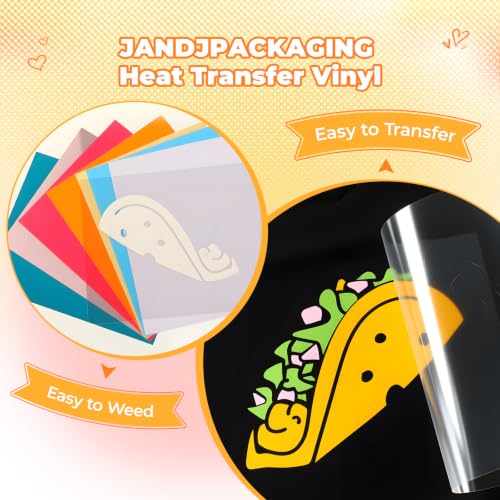 Image of JANDJPACKAGING Blue HTV Vinyl for T-Shirts 12 inchx10 inch Heat Transfer Vinyl 10 Pack Iron on Vinyl (Navy Blue)