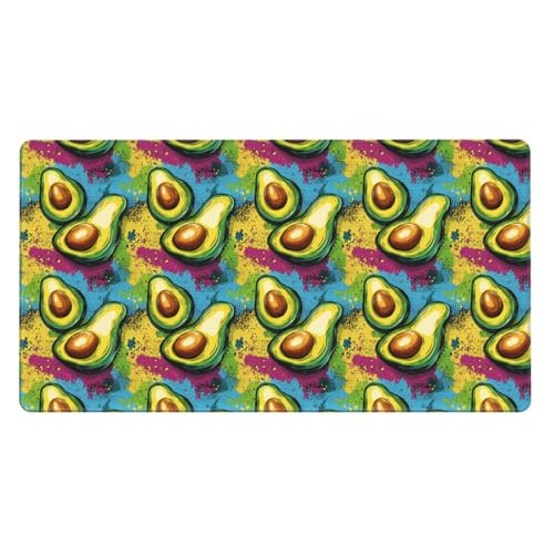 Grand tapis de souris de bureau motif avocat pour égayer votre espace télétravail