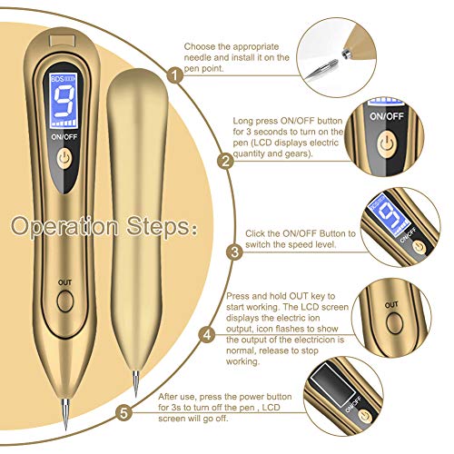 Muttermal Entfernen, Warzen Entfernen, Mole Removal mit 9 Stärke Stufen für alle Arten von haut-tag (Warzen, Muttermale… - Image 4