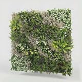 BLAINE - Jardín Vertical Artificial Bali 100x100 cm para Decoración de Terrazas y Salones con Hojas Realistas de Alta Densidad Que No Necesitan Mantenimiento