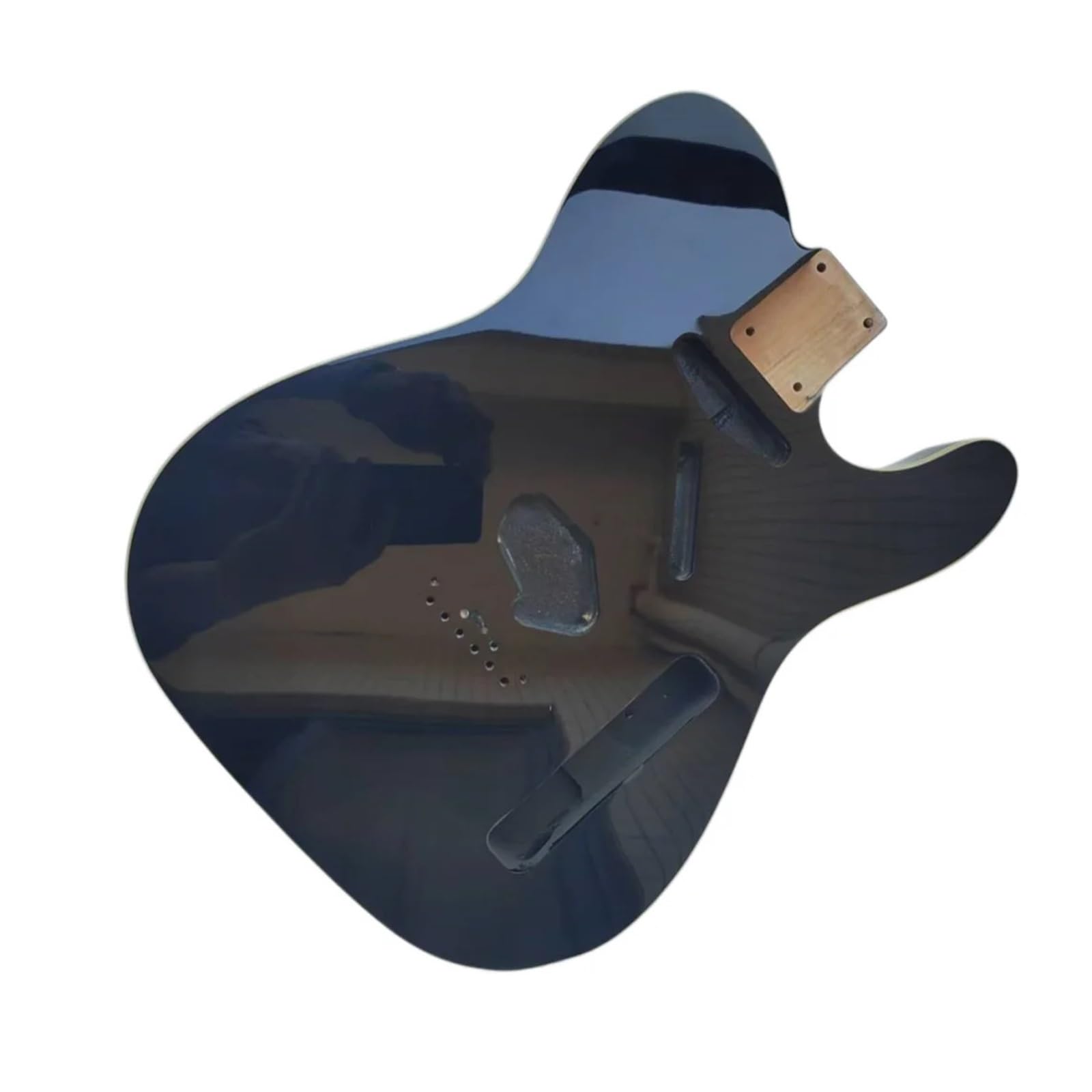 Corpo della chitarra elettrica TL Bordo bianco Rilegatura ontano nero