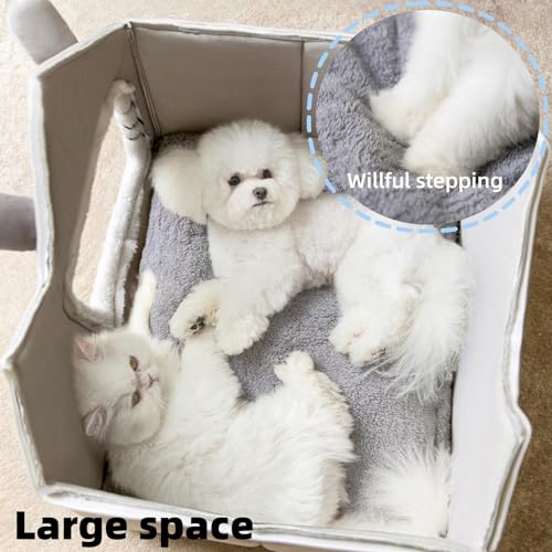 Maison pour chat intérieur lit chiot en coton doux taille S M - 7