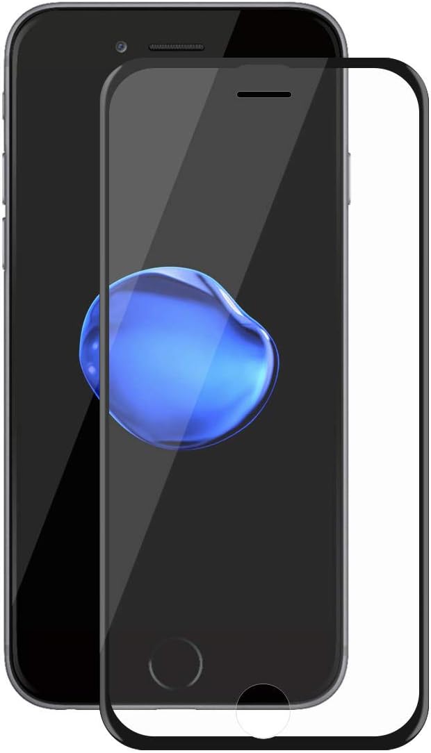 IQShield for Apple iPhone 7 Screen Protector Tempered Glass Guard, Full Glue Clear Easy Install - Pack Of 1
