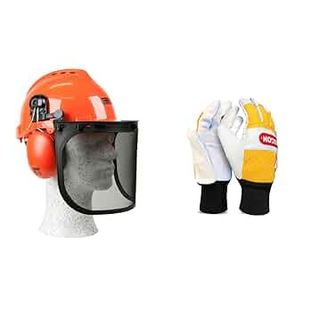 Kit Protezione Oregon Yukon - Casco Con Cuffie, Guanti Sinistra Taglia 10, Pantaloni L