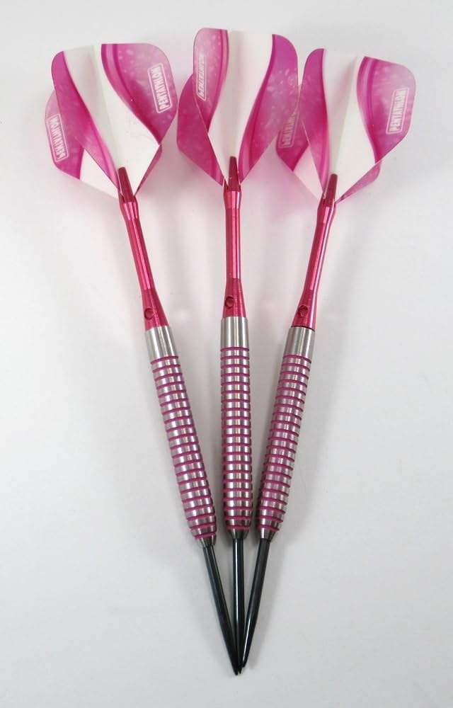 Pink Passion 90% Tungsten Darts - 22g Grams - Professional, Tournament Steel Darts + Upgrade Kit - Limited Edition