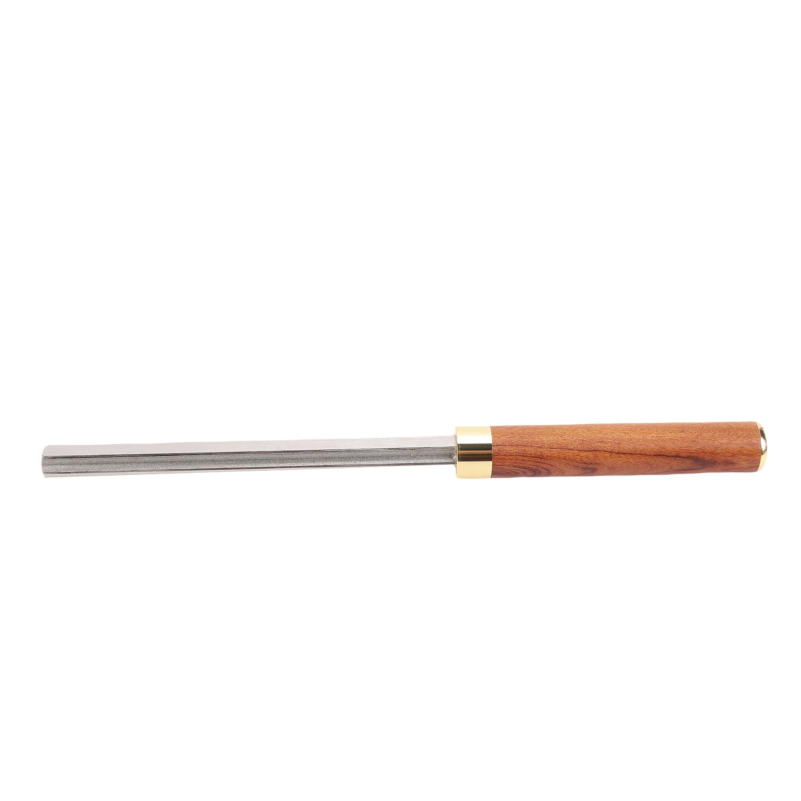 Narzędzie do Pilnika do Gryfów Gitarowych Diamond Grit z 3 Szczelinami, Stalowy Korpus do Progów Gitary Basowej, Konserwacja Lutnicza, rękojeść z Drewna z Kwasu Afrykańskiego,
