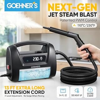 𝐔𝐩𝐠𝐫𝐚𝐝𝐞𝐝 Handheld Steam Cleaner for Home, 230°F/3.5Bar High Pressure Hand held Steam Cleaner for Car Detailing with 13ft Cord, 30s Heats Portable Steamer for Cleaning Grout Tile Bathroom Wall