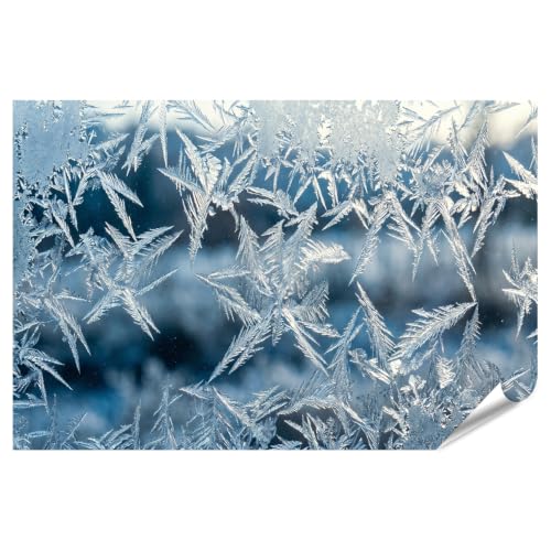 Poster cristaux de glace une ambiance hivernale poétique et apaisante dans votre salon