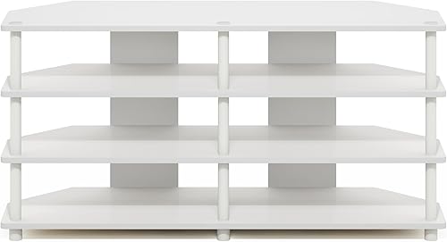 Miniatura 79 de Furinno Turn-N-Tube mesa pequeña para televisores con 4 niveles, de ensamble fácil., Madera, Blackwood Blackwood,Espresso,Americano,Nuez