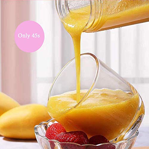 Liquidificador portátil, copo de suco, pode ser usado para frutas, smoothies e milkshakes, 6 lâminas