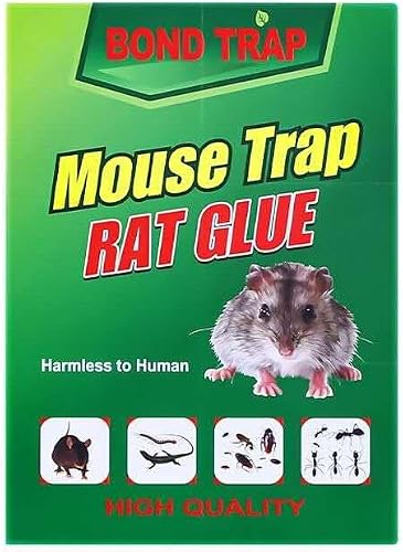 [CTRL & HOME] - Mouse Glue Traps, Bond Trap Mouse Trap Rat Glue (24.5 * 17cm) - Pack of 6, Pre-Baited Sticky Mouse Traps for Indoor Use, Strong Hold Non-Toxic Adhesive Board for Mice and Insects