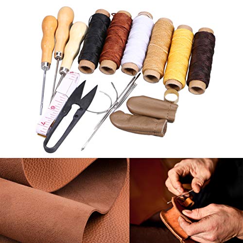 Conjunto de 1 ferramenta de artesanato de couro SUPVOX, ferramenta de reparo de couro útil feita à m
