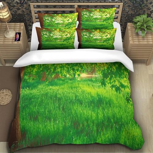 Housse de couette super douce anti-allergie parure de lit single zippée - 5