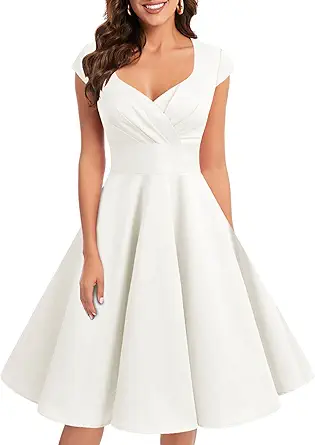 Bbonlinedress Women Short 1950s Retro Vintage Cocktail Party Swing Dresses