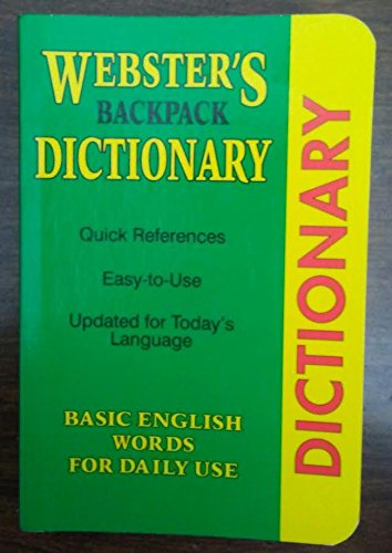 Webster's Backpack Dictionary (Webster's Backpa... 1577555260 Book Cover