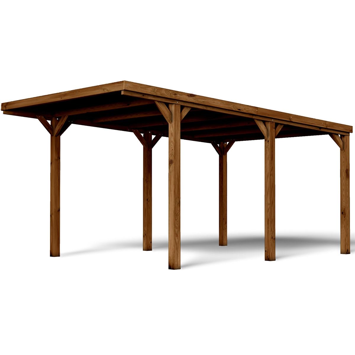 Carport Bois 1 Voiture 16,5 m² Victor