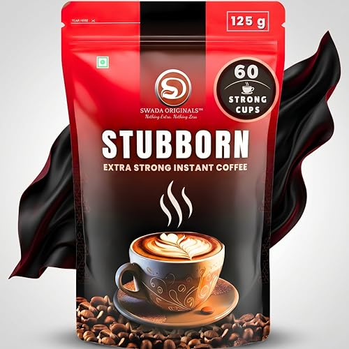 Image of STUBBORN by Swada Originals | Extra Strong Instant Coffee | Deep, Bold & Uncompromising | Makes 60+ Strong Cups | 125 g