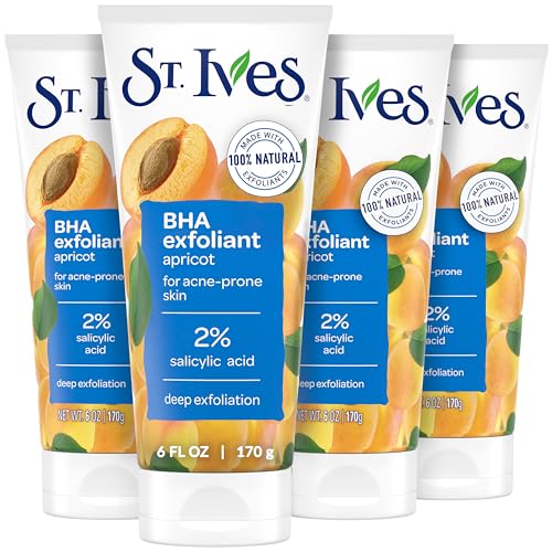 St-Ives-Acne-Control-Apricot-Face-Scrub-Deep-Exfoliator-Skin-Care-Prevents-Acne-for-Radiant-Skin-Salicylic-Acid-Acne-Treatment-Facial-Scrub-Made-with-100-Natural-Exfoliants-6-oz-4-Pack