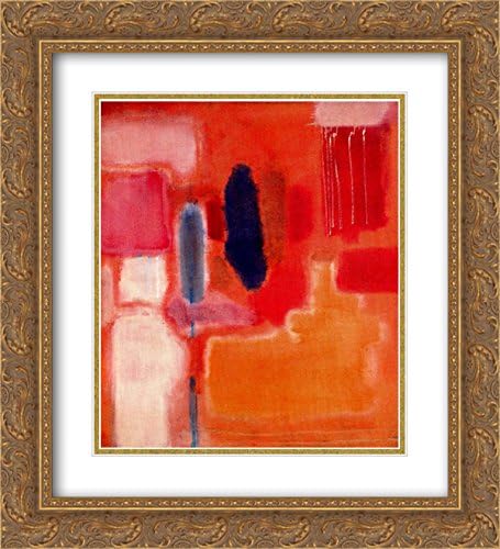 Mark Rothko 2X Matted 20x22 Gold Ornate Framed Art Print 'No. 9'