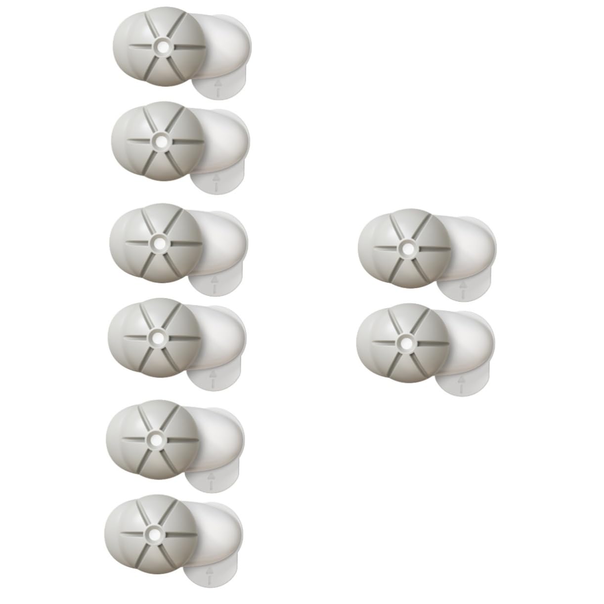 TOYANDONA 8 Piezas Tarjeta De Mano Antipinzamiento Cerraduras Magnéticas Para Armarios Protector De Puertas Protectores De Dedos Tpe (goma Blanda) Puerta De Bebe Niño Pequeño Bebé