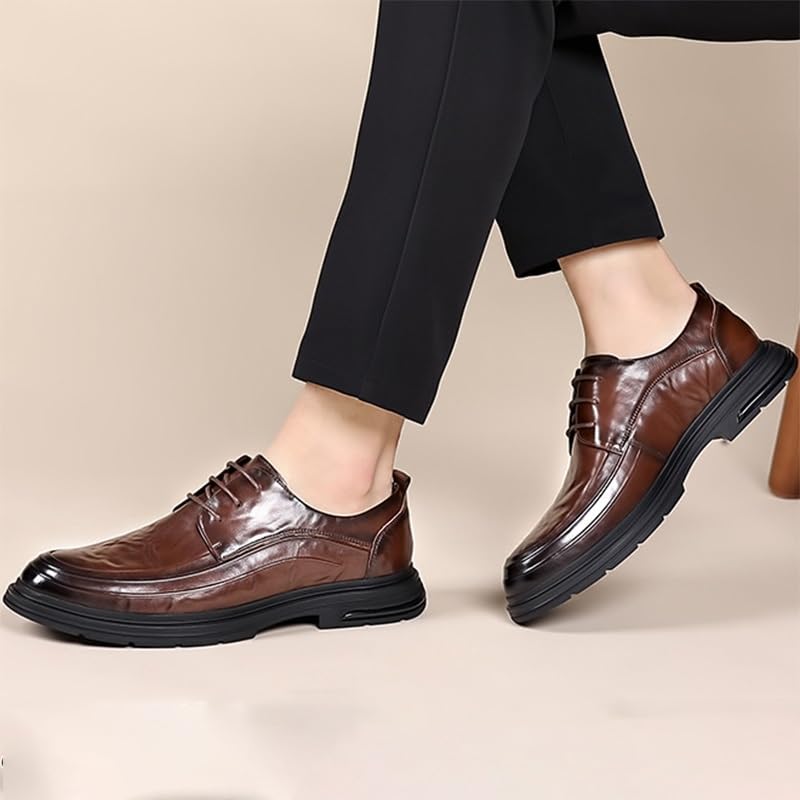 Men's Comfort Oxford Tuxedo Shoes Men Pointed Toe Lace Up Classic Patent Leather Business Formal Dress Shoes4