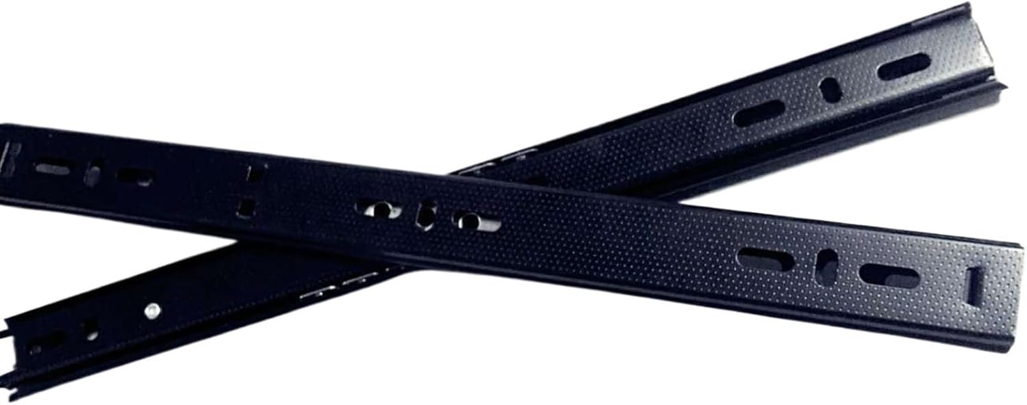 Hardware Full Extension Side Mount Drawer Slides 1Pair Drawer Slide 27mm Wide Iron Two-Sections 10 Inch-16 Inch Ball Guide Furniture Hardware Fittings(230mm-10inch)