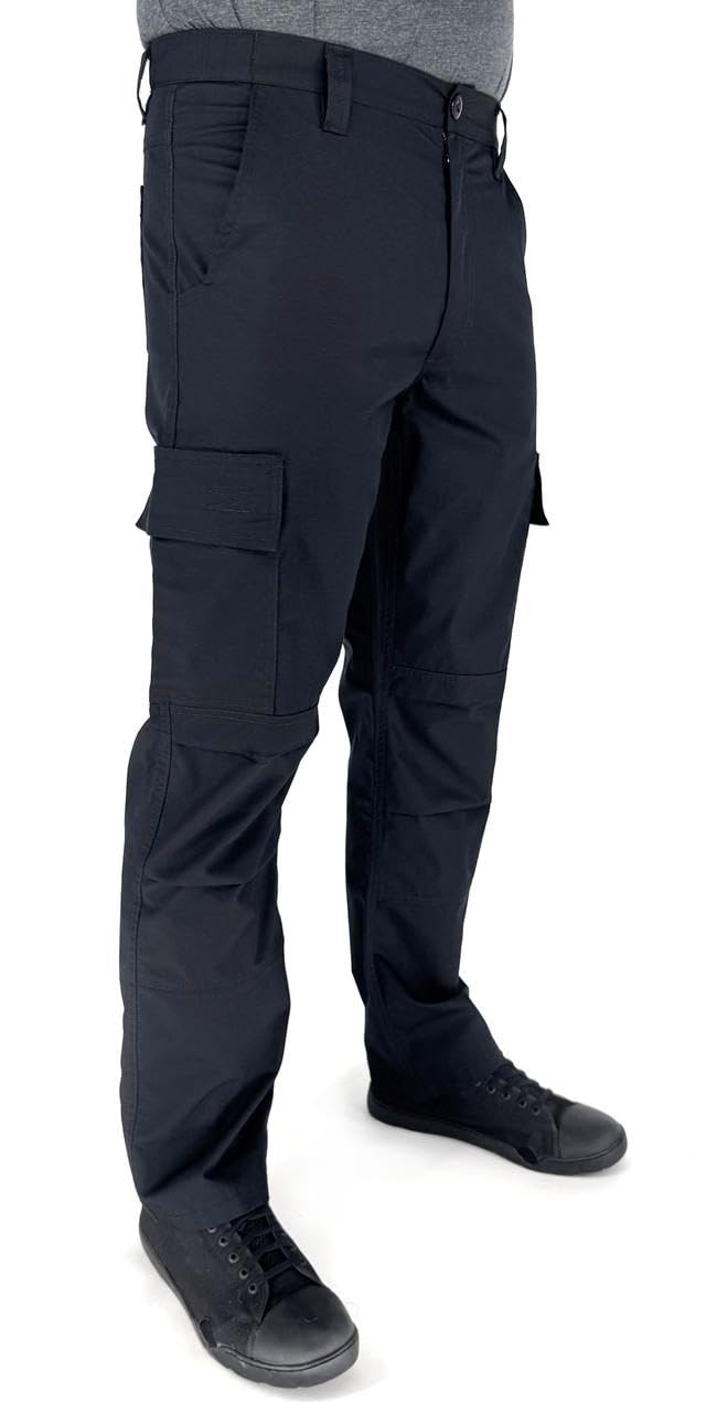 LAPG Men's Core Cargo Tactical Pants, Stretch Waistband, Lightweight & Durable Ripstop CCW Cargo Pants for Men