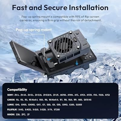 ULANZI SL03 Camera Mini Flash and CU01 Camera Cooler Kit