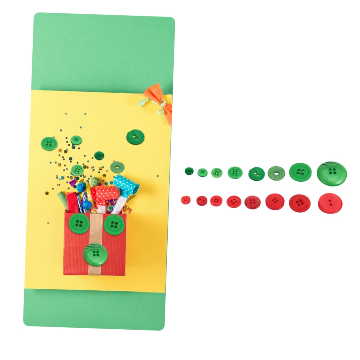UKCOCO Bottoni in Resina Colorati Delicati e Impermeabili 1320 Pezzi per Cucito Fai da Te Adatti per Decorazioni Natalizie e Scrapbooking