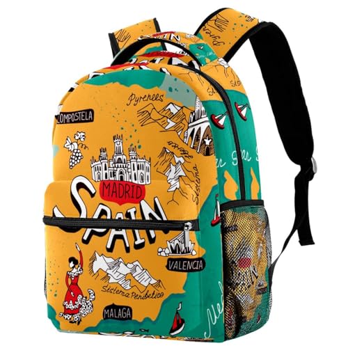 Sac de voyage décontracté carte de l'Espagne pour vos escapades et weekends en famille