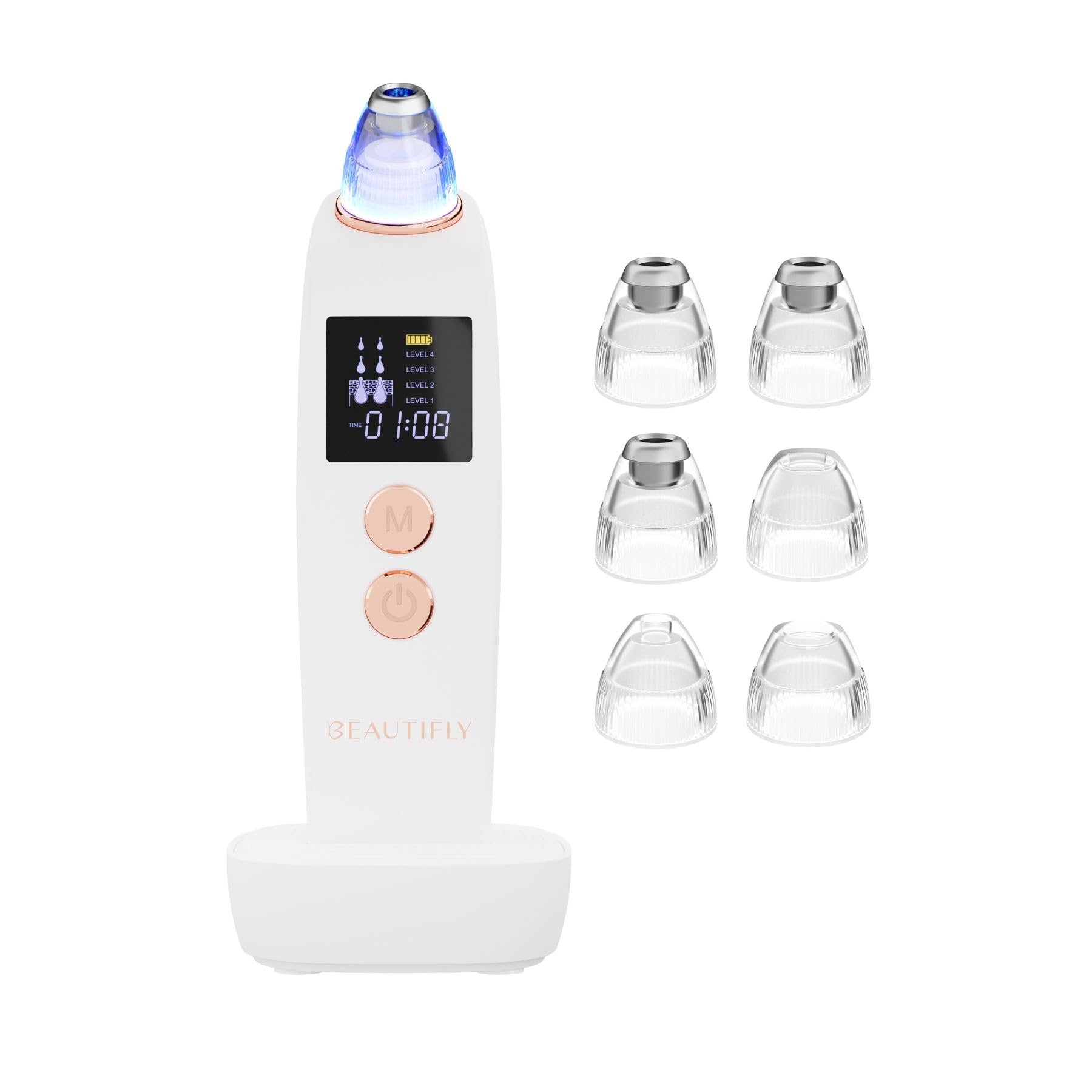 Diamant Microdermabrasion Gerät B-Derma Pro Beautifly, Mitesserentferner Porenreiniger, Porensauger, Blackhead Remover Vacuum Face Cleaner, Gesichtsreinigung, Gesichtspflege, Peeling Gesicht