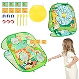GIGITIGER Bean Bag Toss Game, Foldable Portable Corn Hole Board, Indoor Outdoor Toy for Toddlers 3-8 Year Old Boys Girls, Kids Toys for Backyard Beach Lawn Birthday Party and Gift